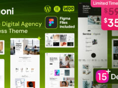 Ogoni – Kreativagentur und Portfolio-WordPress-Layout