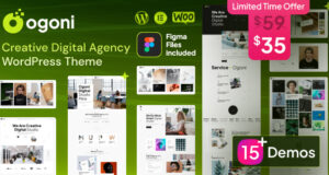 Ogoni – Kreativagentur und Portfolio-WordPress-Layout