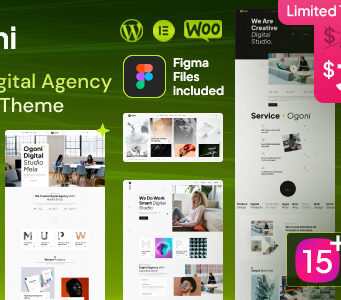 Ogoni – Kreativagentur und Portfolio-WordPress-Layout