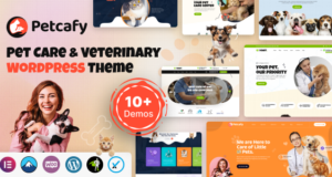 Petcafy – WordPress-Vorlage für Tierpflege und Veterinärmedizin