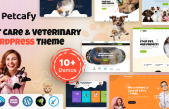 Petcafy – WordPress-Vorlage für Tierpflege und Veterinärmedizin