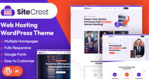 SiteCrest | Webhosting WordPress & WHMCS Template