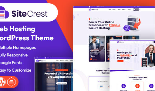 SiteCrest | Webhosting WordPress & WHMCS Template