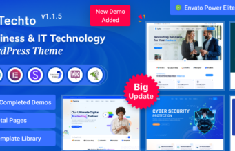 Techto – Business & IT Technology WordPress Template