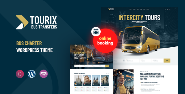 Tourix – Buscharter-Buchungs-WordPress-Template