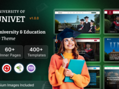 Univet – WordPress-Vorlage für Hochschulbildung