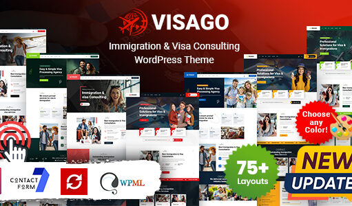 Visa Go – WordPress-Layout für Einwanderungs- und Visaberatung
