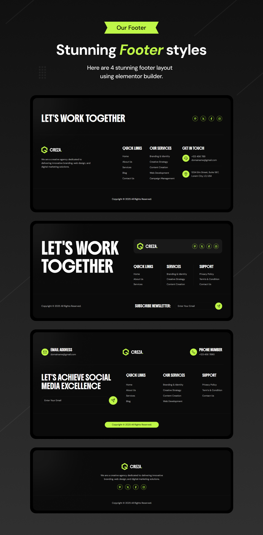 Creza – WordPress-Theme für Kreativagentur und Portfolio – 8