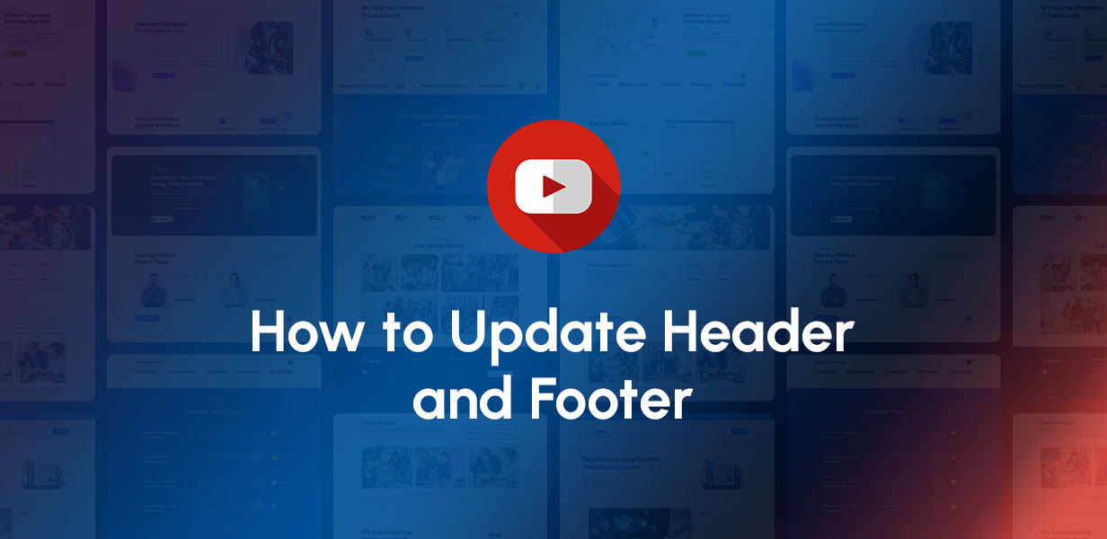 How to update Header & Footer 