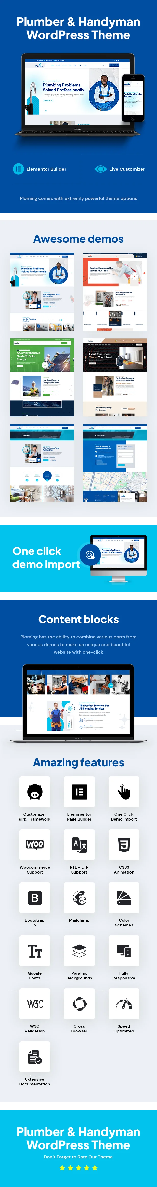 Ploming – Klempner- und Heimwerker-WordPress-Theme – 1