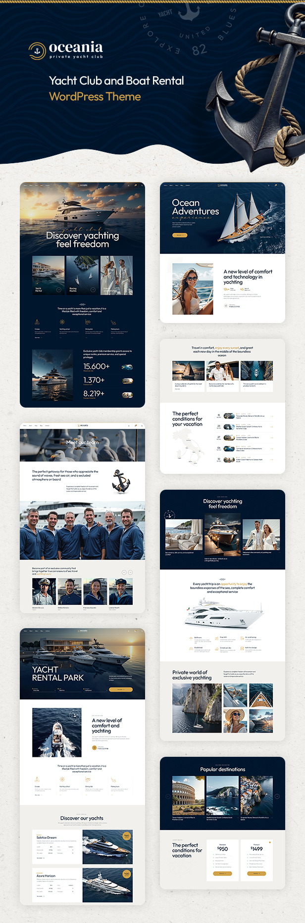 Ozeanien – WordPress-Theme für Yachtclub und Bootsverleih – 5