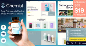 Chemiker – WordPress-Layout für Apotheke und Drogerie