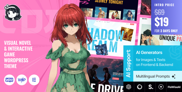 ComX – WordPress-Vorlage für visuelle Romane und interaktive Spiele