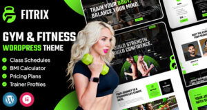 Fitrix | GYM & Fitness WordPress-Layout