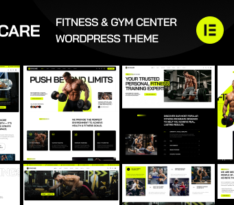 Gymcare – WordPress-Layout für Fitness und Fitnessstudio