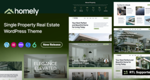 Homely – WordPress-Vorlage für Einzelimmobilien und Wohnungen