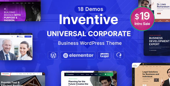 Inventive – Mehrzweck-WordPress-Layout für Unternehmen