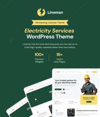 Lineman – WordPress-Layout für Stromdienstleistungen