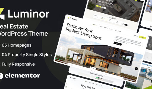 Luminor – WordPress-Vorlage für Immobilien