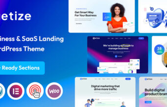 Metize – SaaS, Startup- und Landingpage-WordPress-Layout