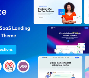 Metize – SaaS, Startup- und Landingpage-WordPress-Layout