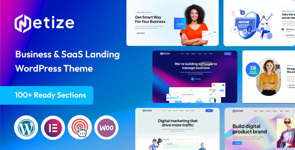 Metize – SaaS, Startup- und Landingpage-WordPress-Layout