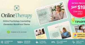Online-Therapie – WordPress-Layout für virtuelle Beratung und Psychologie
