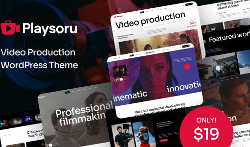 Playsoru – WordPress-Layout für Videoproduktion