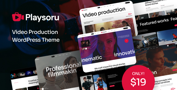 Playsoru – WordPress-Layout für Videoproduktion