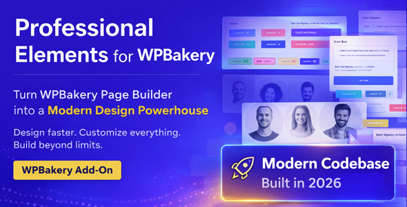 Professionelle Elemente für WPBakery Page Builder