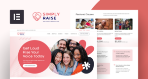 SimplyRaise – Elementor-Vorlagenkit für Wohltätigkeit und Spende