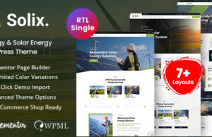 Solix – Solarenergie-WordPress-Layout