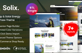 Solix – Solarenergie-WordPress-Layout