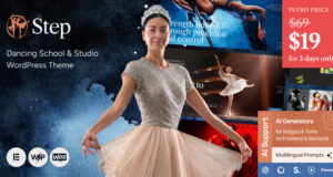 Step – WordPress-Vorlage für Tanzschule und Studio