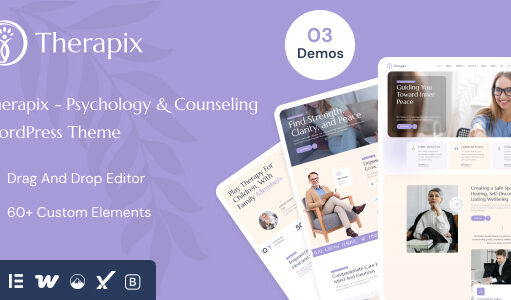Therapix – WordPress-Layout für Psychologie und Beratung