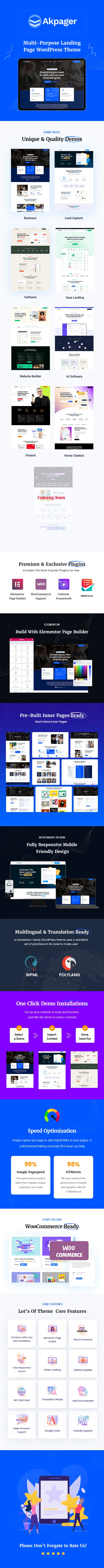 Akpager – Landing Page Elementor WordPress Theme – 1