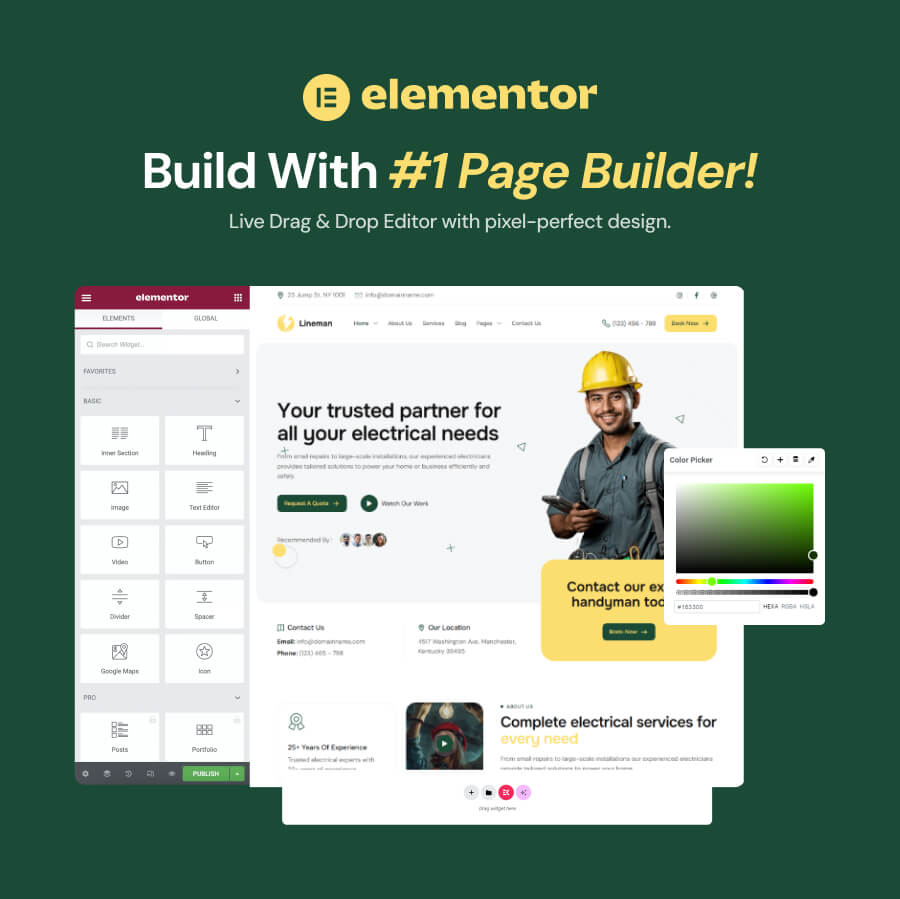 Lineman – WordPress-Theme für Stromdienstleistungen – 4