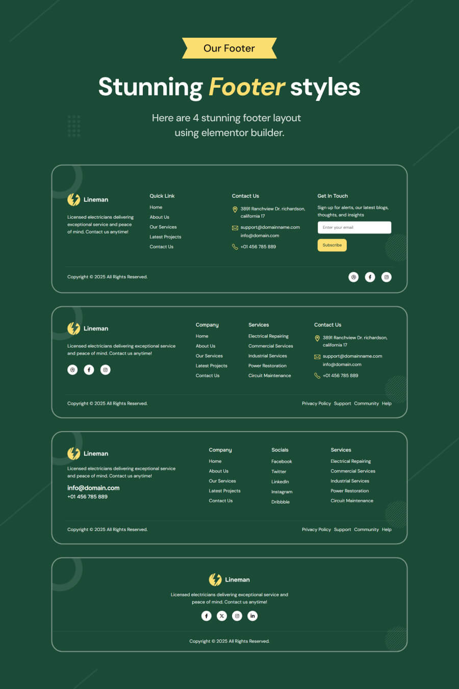Lineman – WordPress-Theme für Stromdienstleistungen – 8