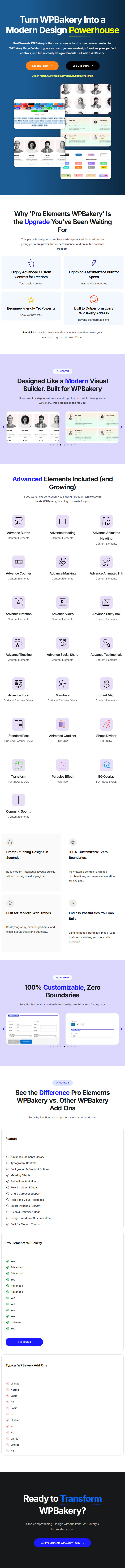 Professional Elements WPBakery Screenshot 1