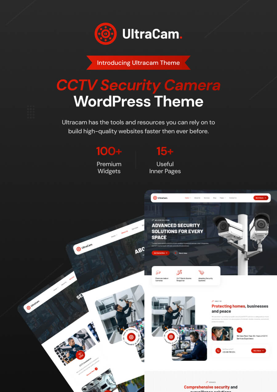 Ultracam – CCTV-Überwachungskamera-WordPress-Theme – 3