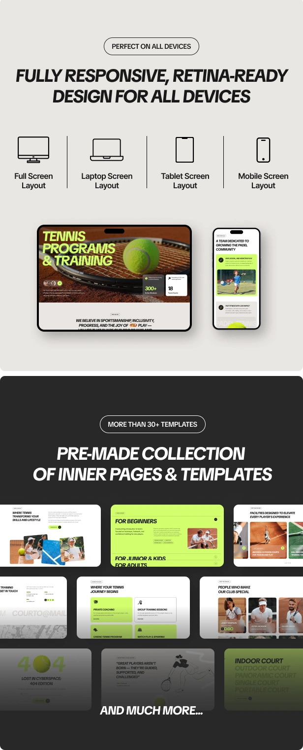 Courto – Tennis Club & Padel WordPress Theme – 4