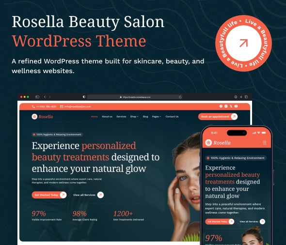 Rosella – Schönheitssalon-WordPress-Theme – 2