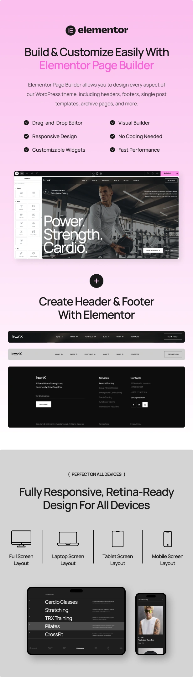 IronX – Fitnessstudio und Fitness-WordPress-Theme – 3