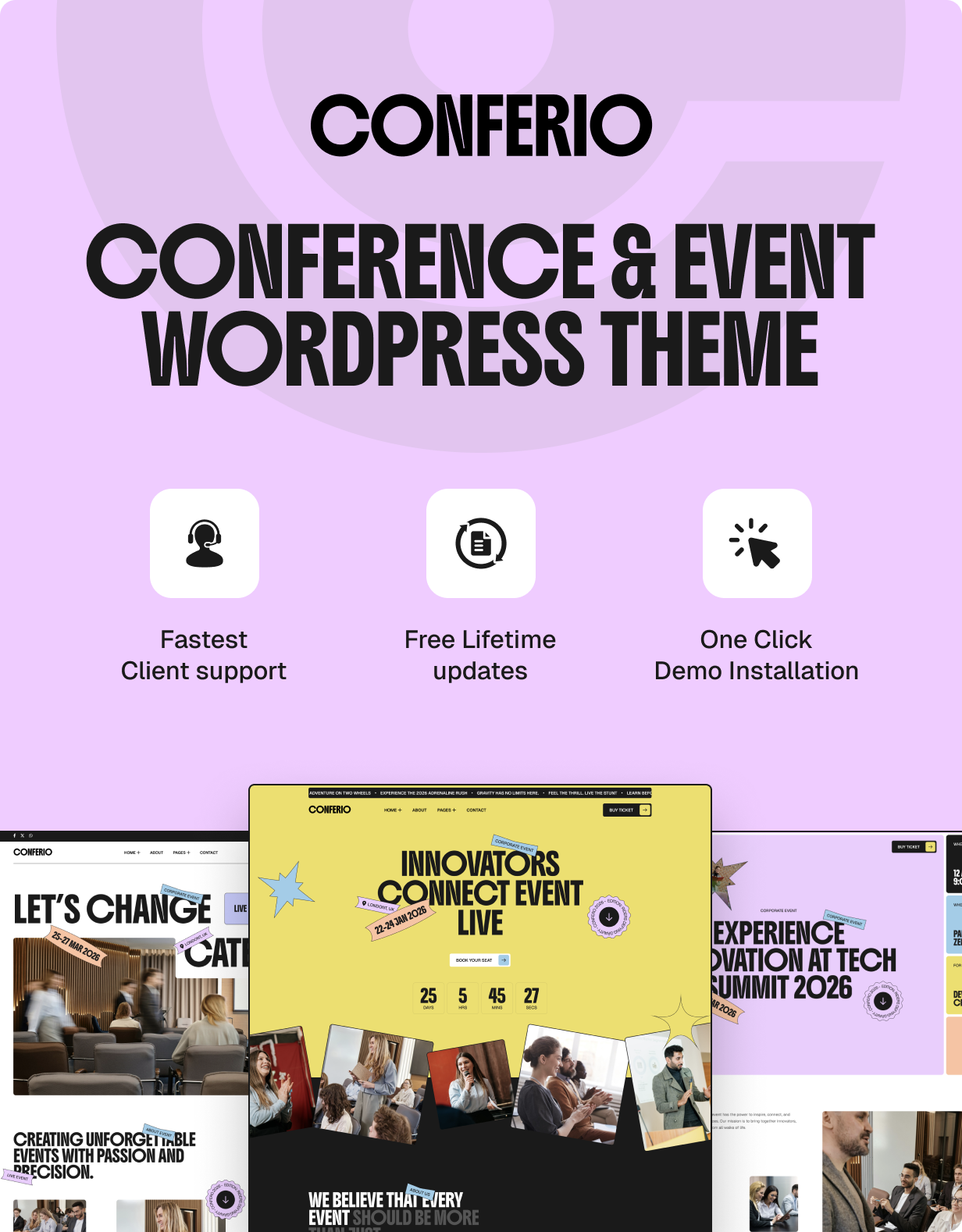 Conferio – WordPress-Theme für Veranstaltungskonferenzen – 5