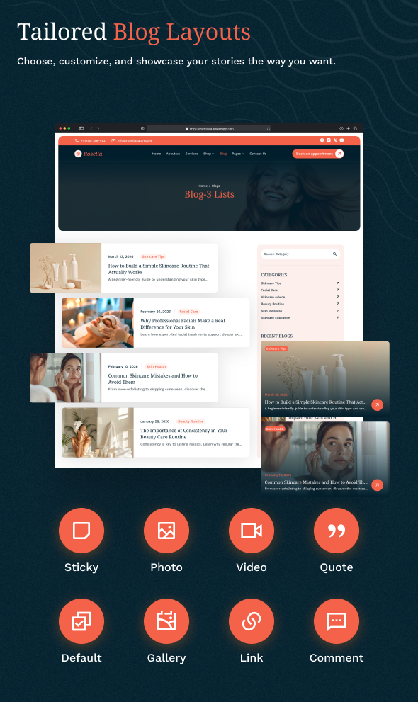 Rosella – WordPress-Theme für Schönheitssalon – 11