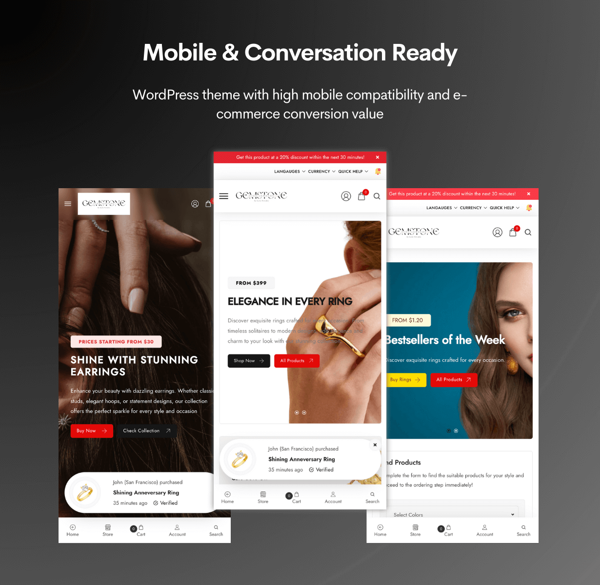 Gemstone - Bestseller Responsive Single Product Landing Page WooCommerce Theme