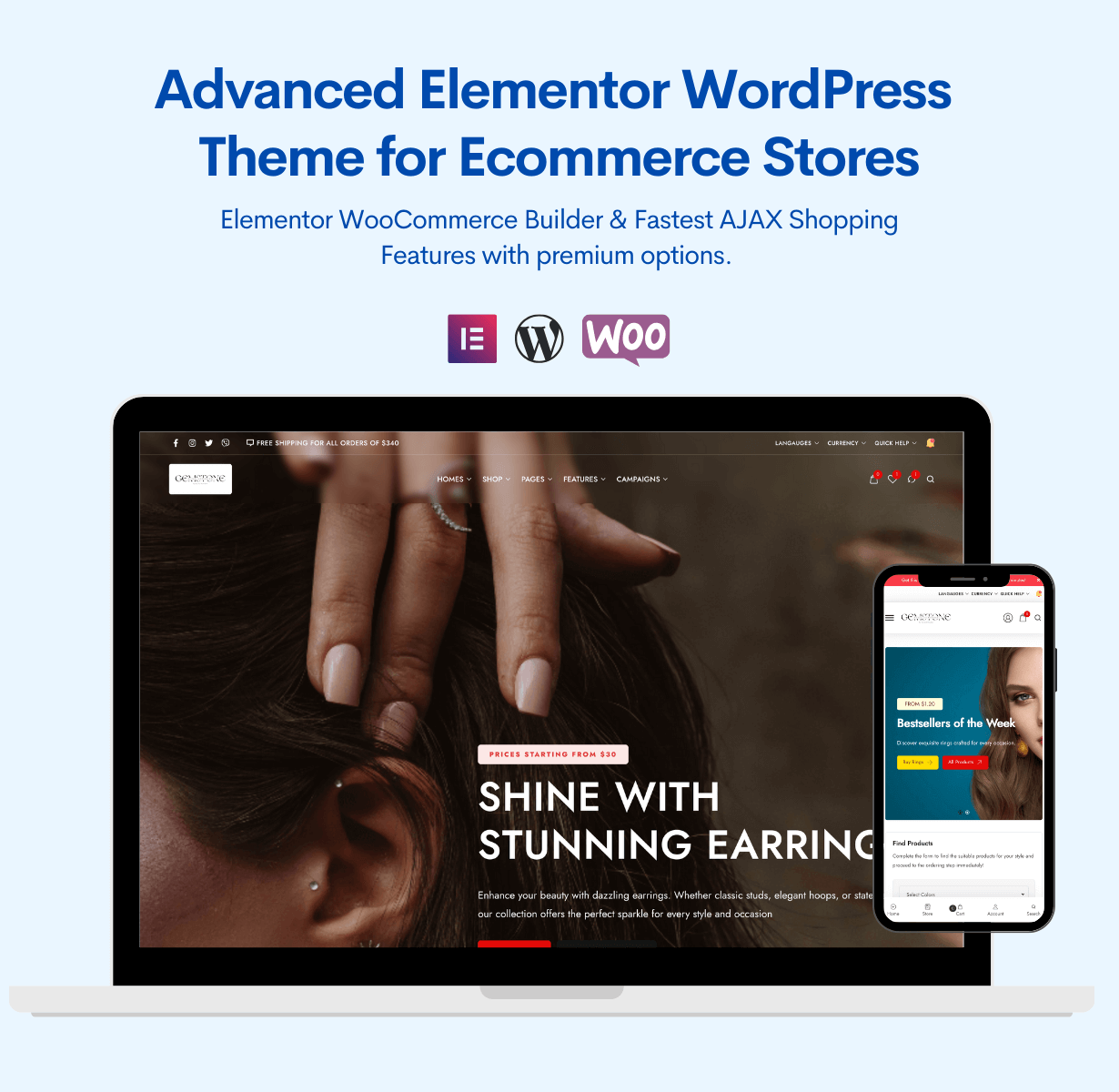 Gemstone - Best Rated Responsive Mobile Focused WooCommerce Theme