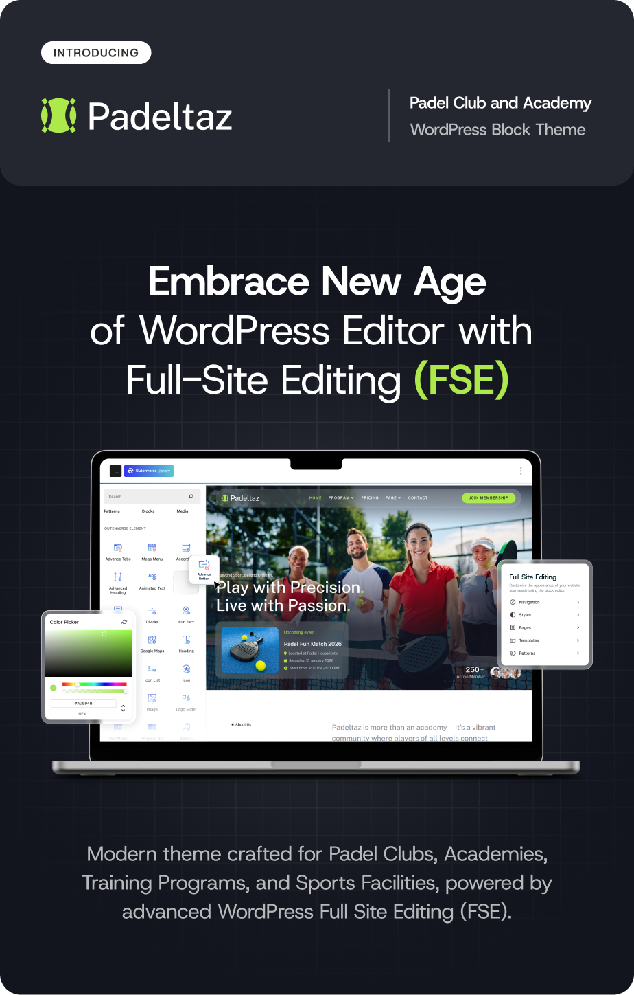 Padeltaz – Padel Club und Sportakademie FSE WordPress Block Theme – 4