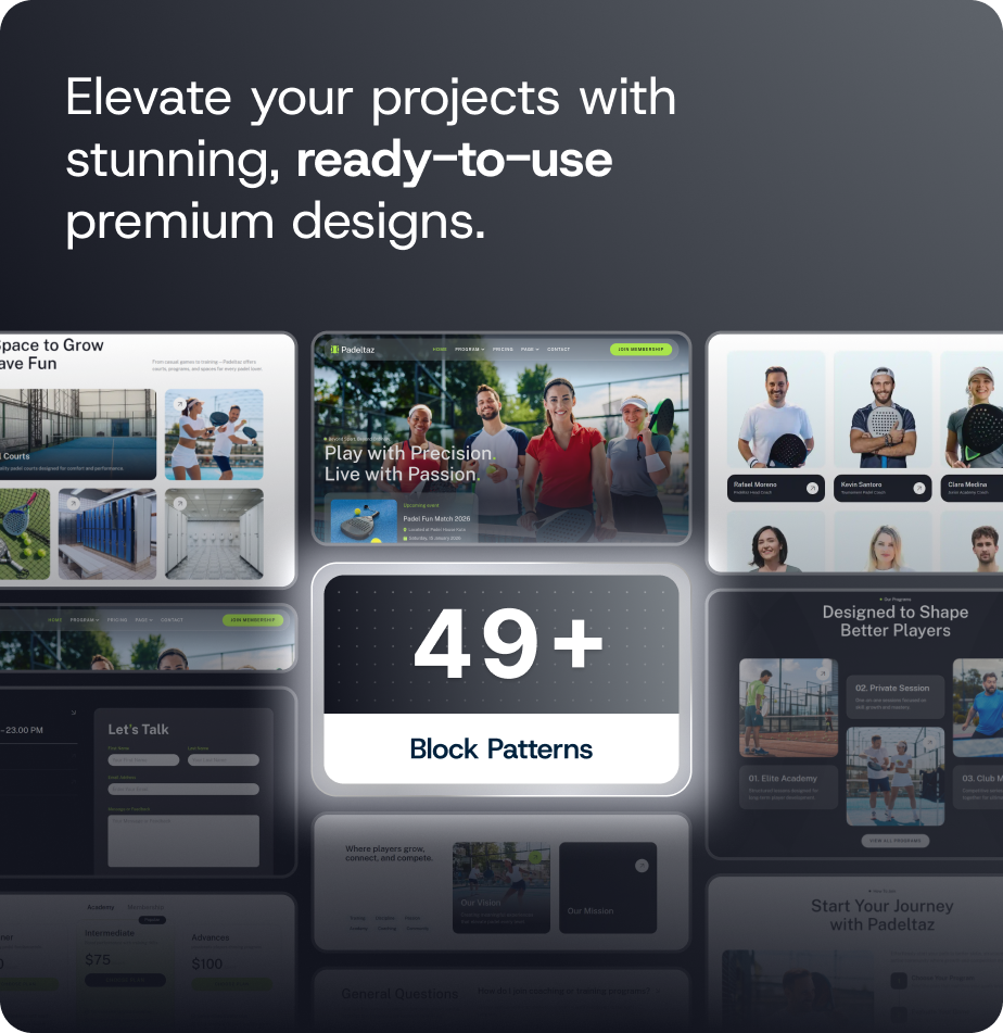 Padeltaz – Padel Club und Sportakademie FSE WordPress Block Theme – 6