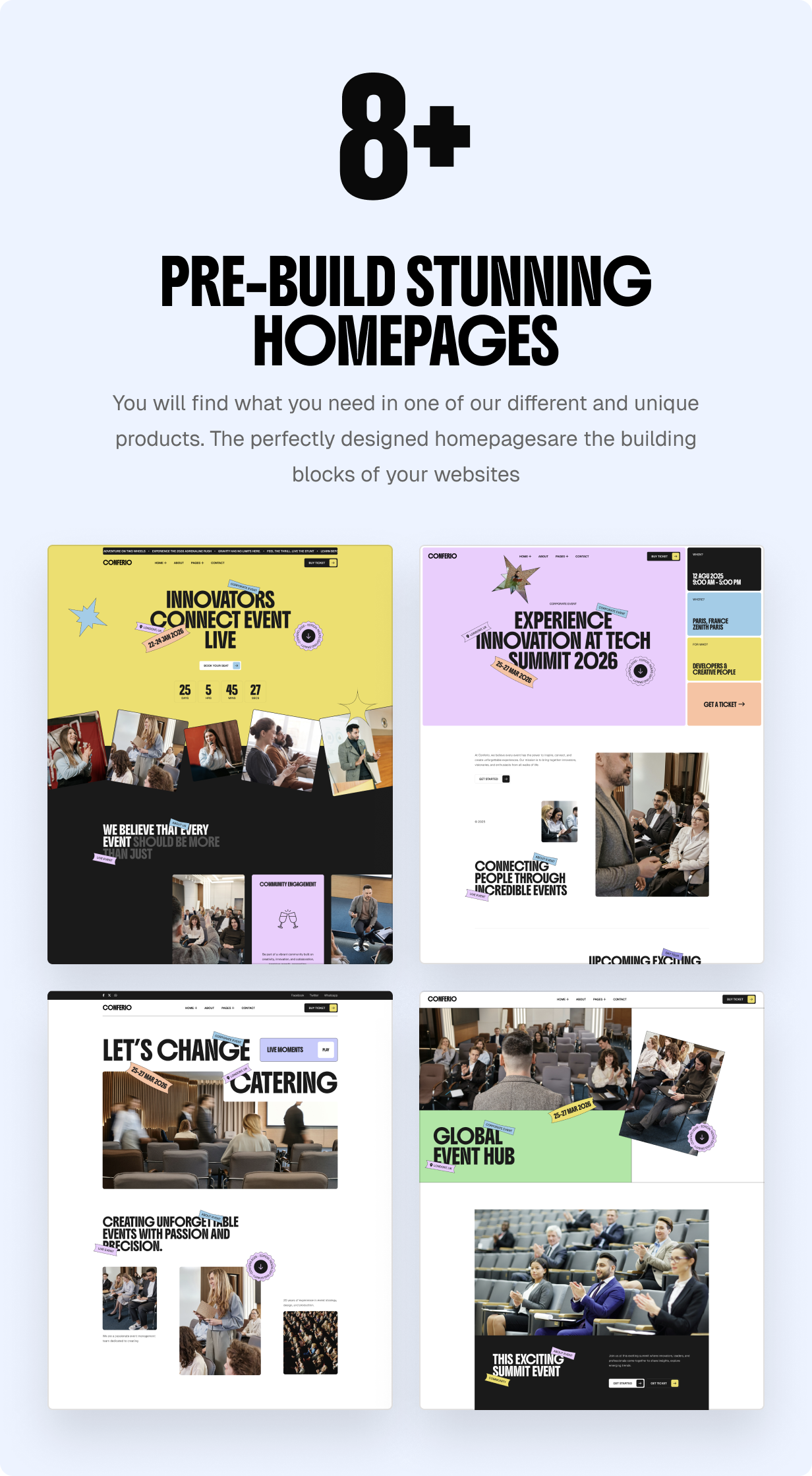 Conferio – WordPress-Theme für Veranstaltungskonferenzen – 6